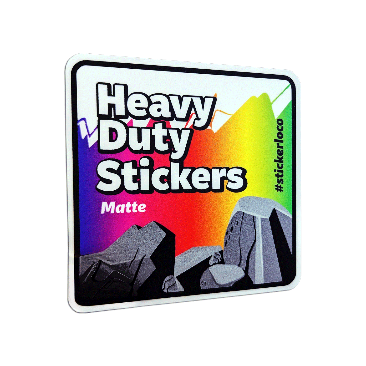 Heavy duty stickers